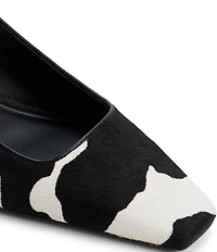 ALDO Gabriellie Cow Print Calf Hair Slingback Pumps