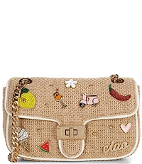 ALDO Giulliaa Small Straw Vaction Embellished Crossbody Bag