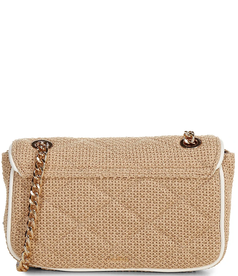 ALDO Giulliaa Small Straw Vaction Embellished Crossbody Bag