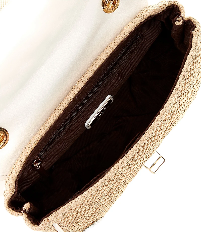 ALDO Giulliaa Small Straw Vaction Embellished Crossbody Bag