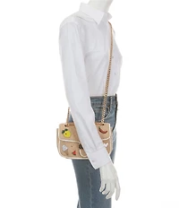 ALDO Giulliaa Small Straw Vaction Embellished Crossbody Bag