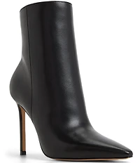 ALDO Guavaberry Leather Pointed Toe Dress Ankle Booties
