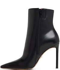 ALDO Guavaberry Leather Pointed Toe Dress Ankle Booties
