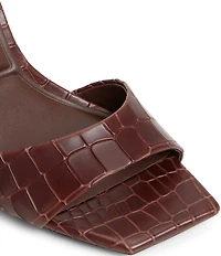 ALDO Harmonious Croco Embossed Knot Heel Detail Dress Sandals