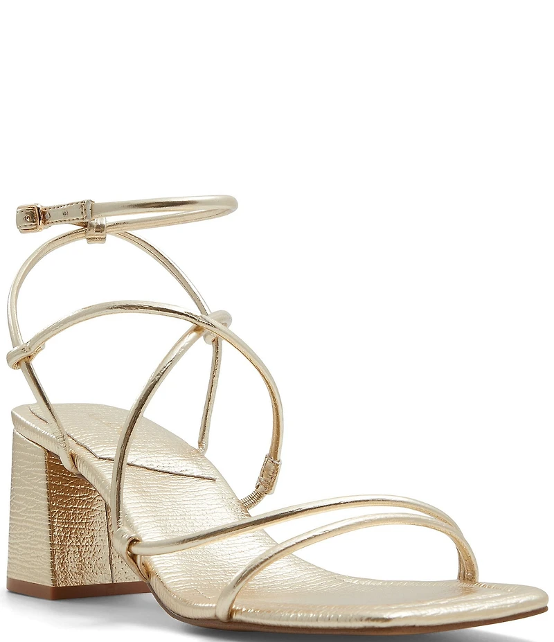 ALDO Harmonni Metallic Strappy Dress Sandals