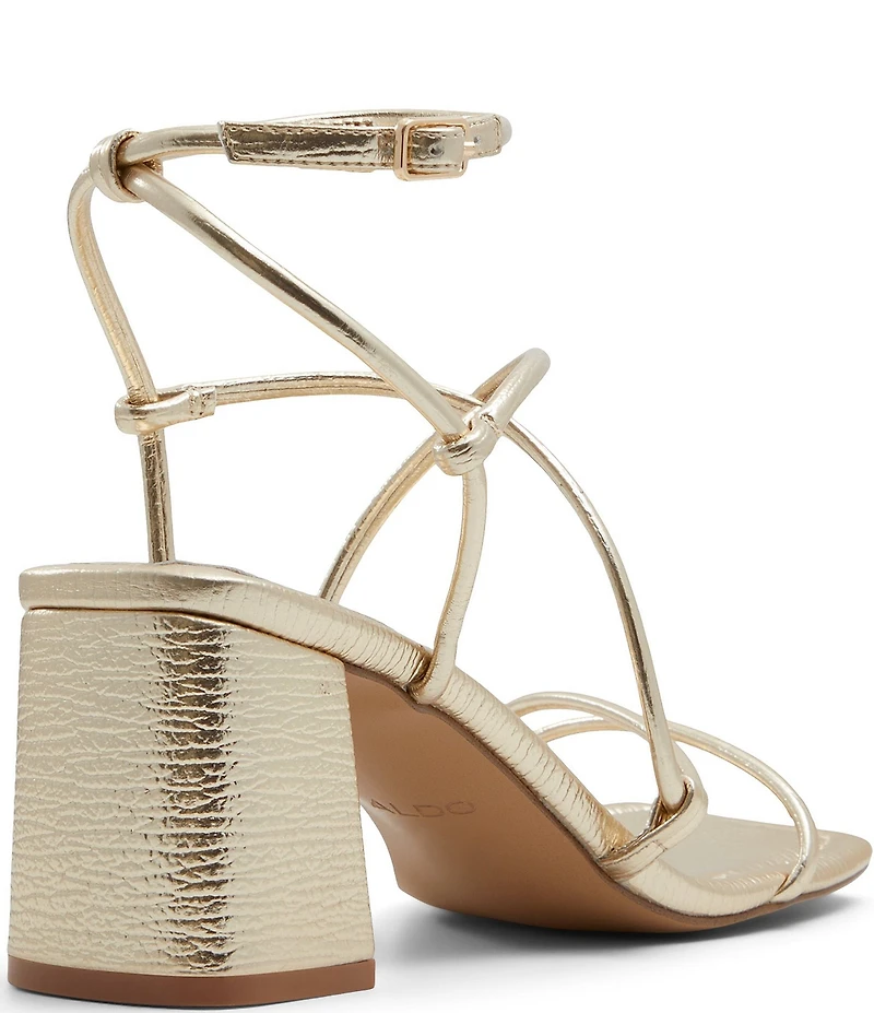 ALDO Harmonni Metallic Strappy Dress Sandals