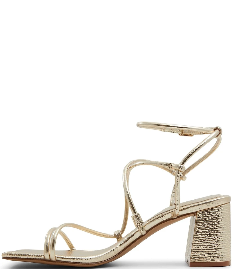 ALDO Harmonni Metallic Strappy Dress Sandals