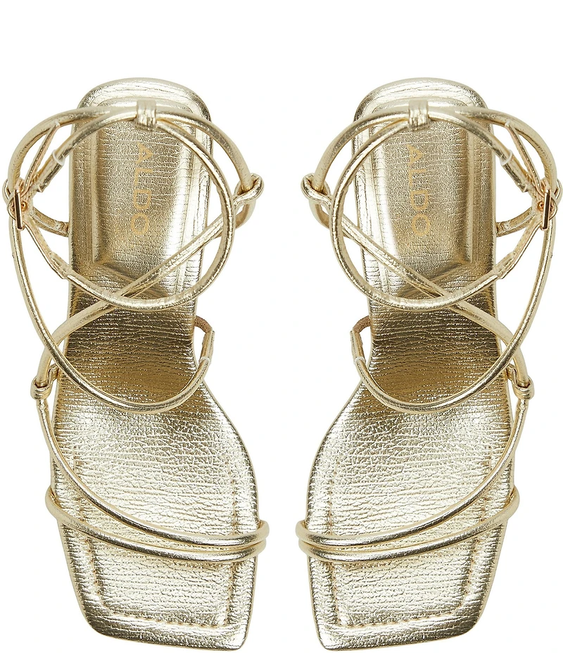 ALDO Harmonni Metallic Strappy Dress Sandals