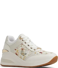 ALDO Iconistep Floral Butterfly Print Platform Wedge Sneakers