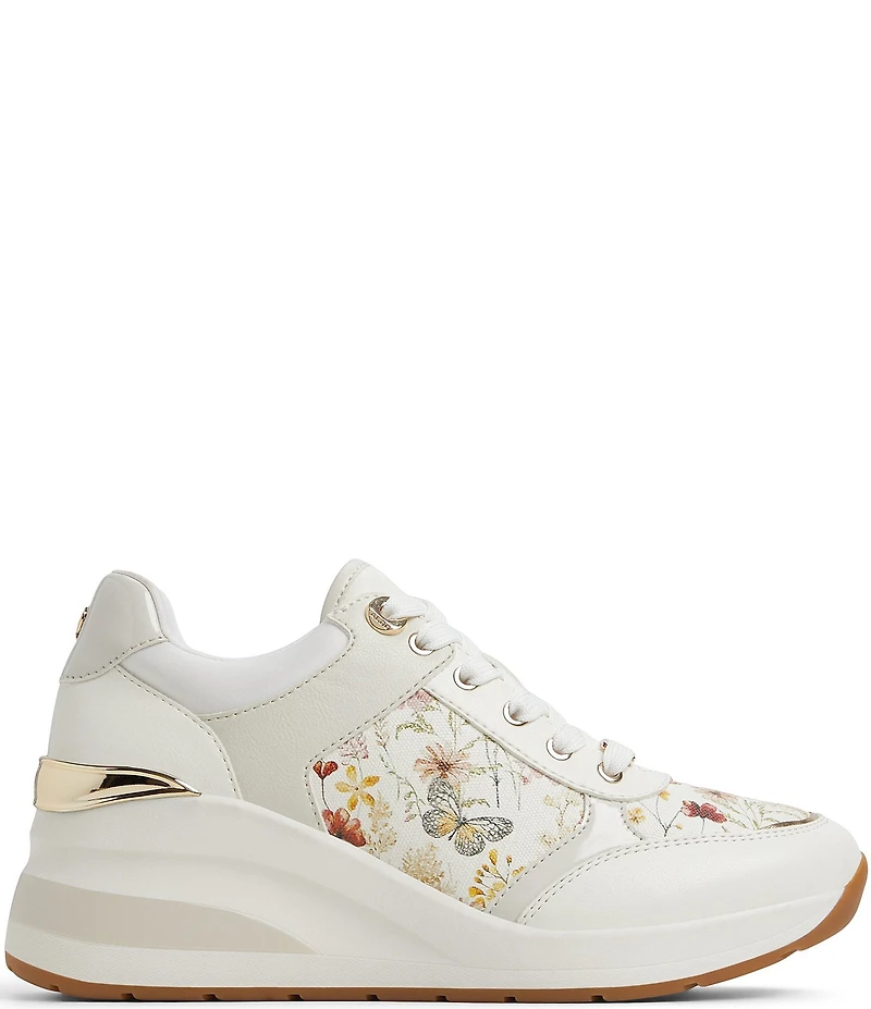 ALDO Iconistep Floral Butterfly Print Platform Wedge Sneakers