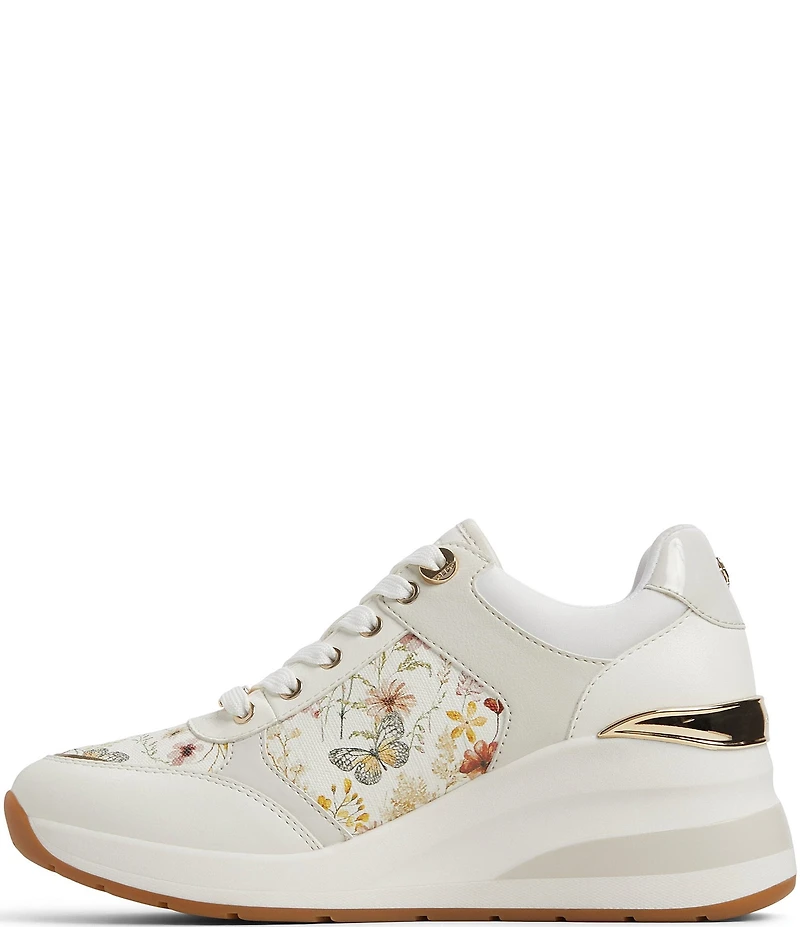 ALDO Iconistep Floral Butterfly Print Platform Wedge Sneakers