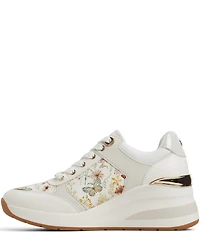 ALDO Iconistep Floral Butterfly Print Platform Wedge Sneakers