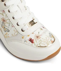 ALDO Iconistep Floral Butterfly Print Platform Wedge Sneakers