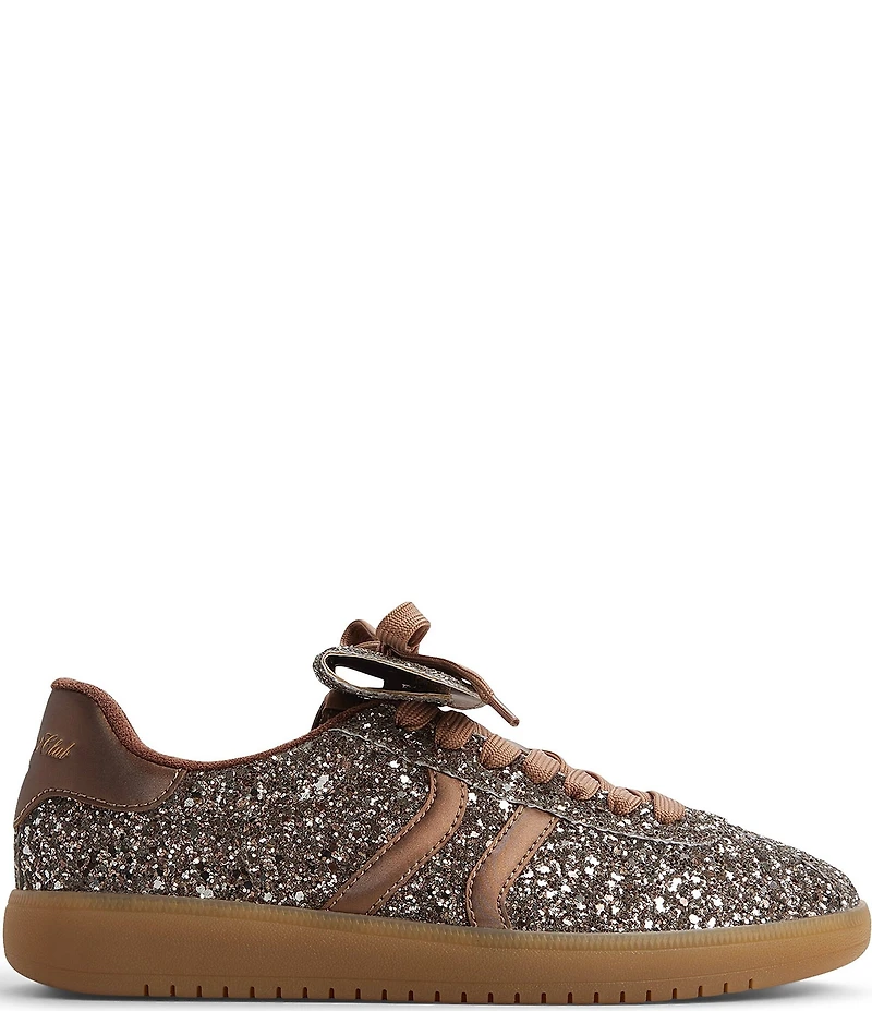 ALDO Itsneaker Glitter Foldover Bow Lace Up Sneakers