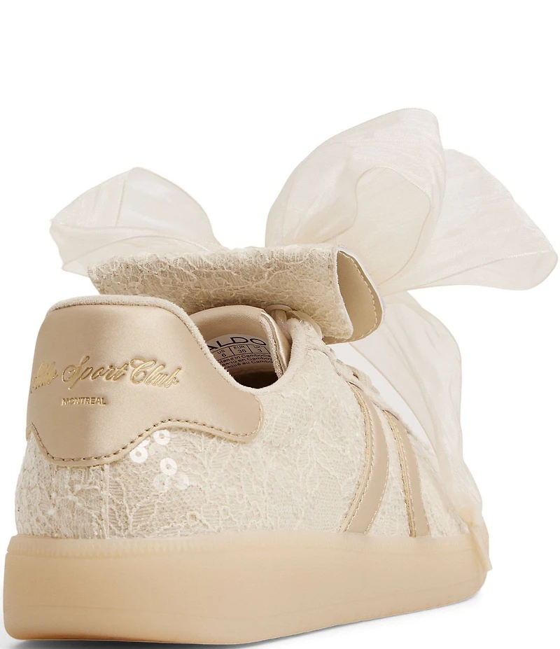 ALDO Itsneaker Lace Sequin Ribbon Bow Lace Up Sneakers