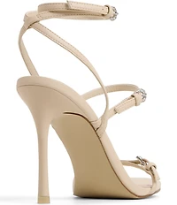 ALDO Jamielynn Rhinestone Buckle Hardware Strappy Dress Sandals