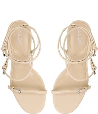 ALDO Jamielynn Rhinestone Buckle Hardware Strappy Dress Sandals