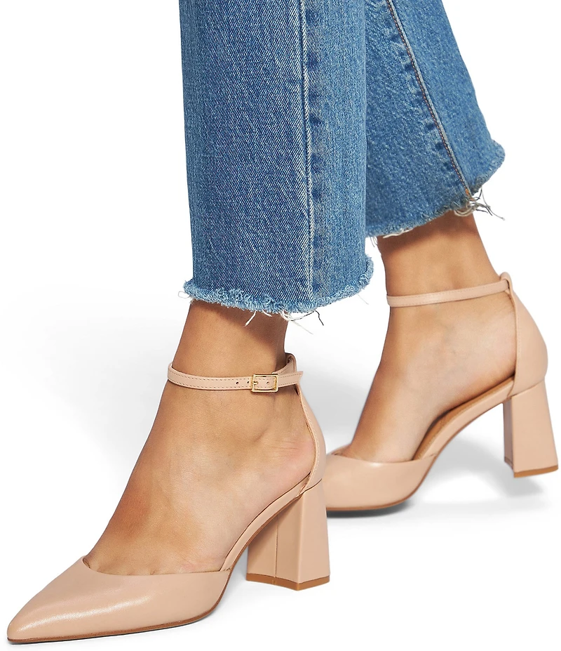 ALDO Jan Leather Ankle Strap Pumps