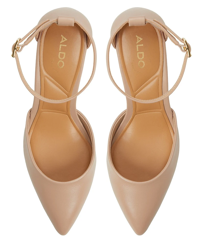 ALDO Jan Leather Ankle Strap Pumps