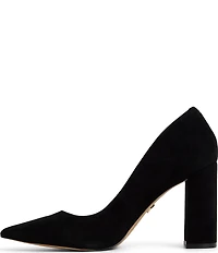 ALDO Javabriryn Suede Pointed Toe Block Heel Pumps