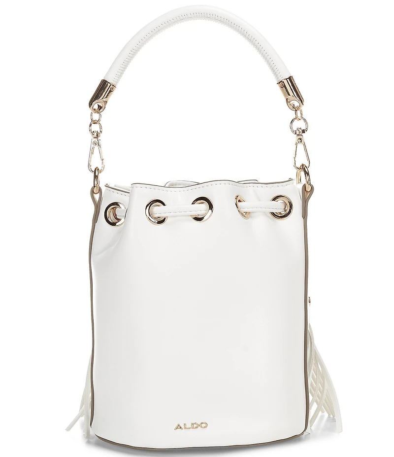 ALDO Jeydee Fringe Studded Drawstring Bucket Bag