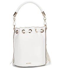 ALDO Jeydee Fringe Studded Drawstring Bucket Bag
