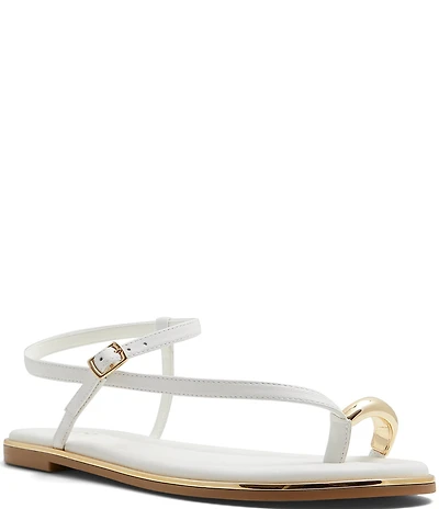 ALDO Jomali Leather Toe Ring Hardware Sandals