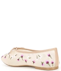 ALDO Joselie Flower Embroidery Bow Detail Ballet Flats