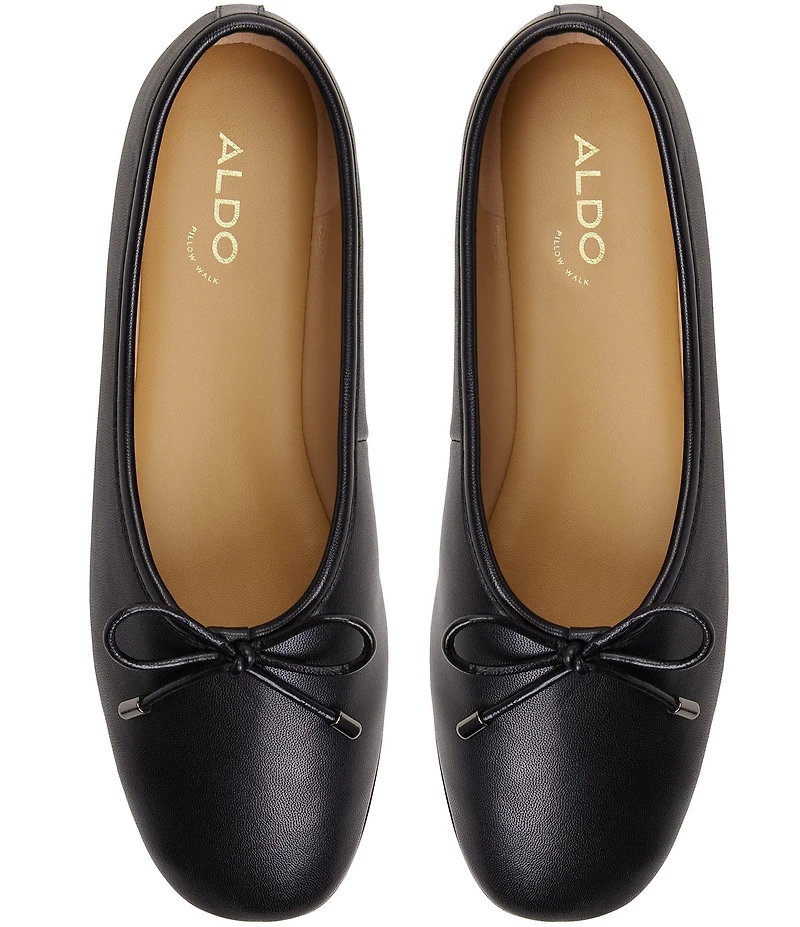 ALDO Joselie Leather Bow Detail Ballet Flats
