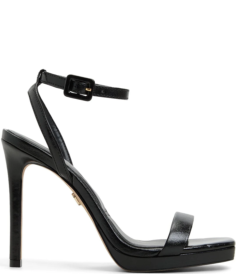 ALDO Kaathy Leather Ankle Strap Square Toe Dress Sandals