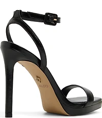 ALDO Kaathy Leather Ankle Strap Square Toe Dress Sandals