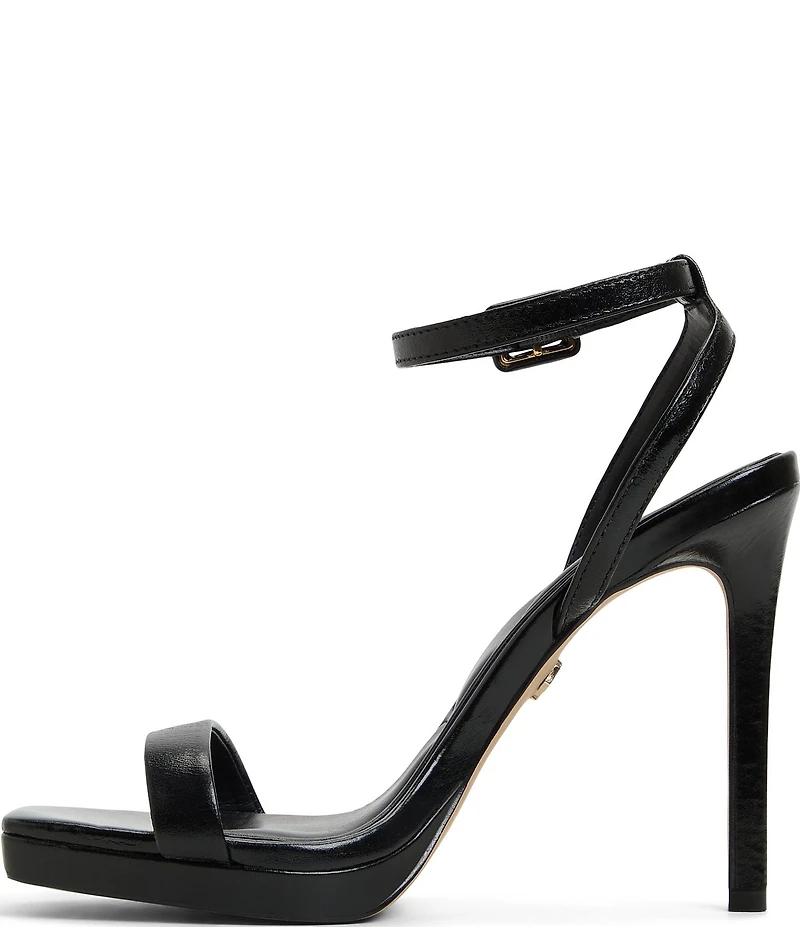 ALDO Kaathy Leather Ankle Strap Square Toe Dress Sandals