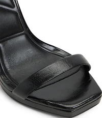 ALDO Kaathy Leather Ankle Strap Square Toe Dress Sandals