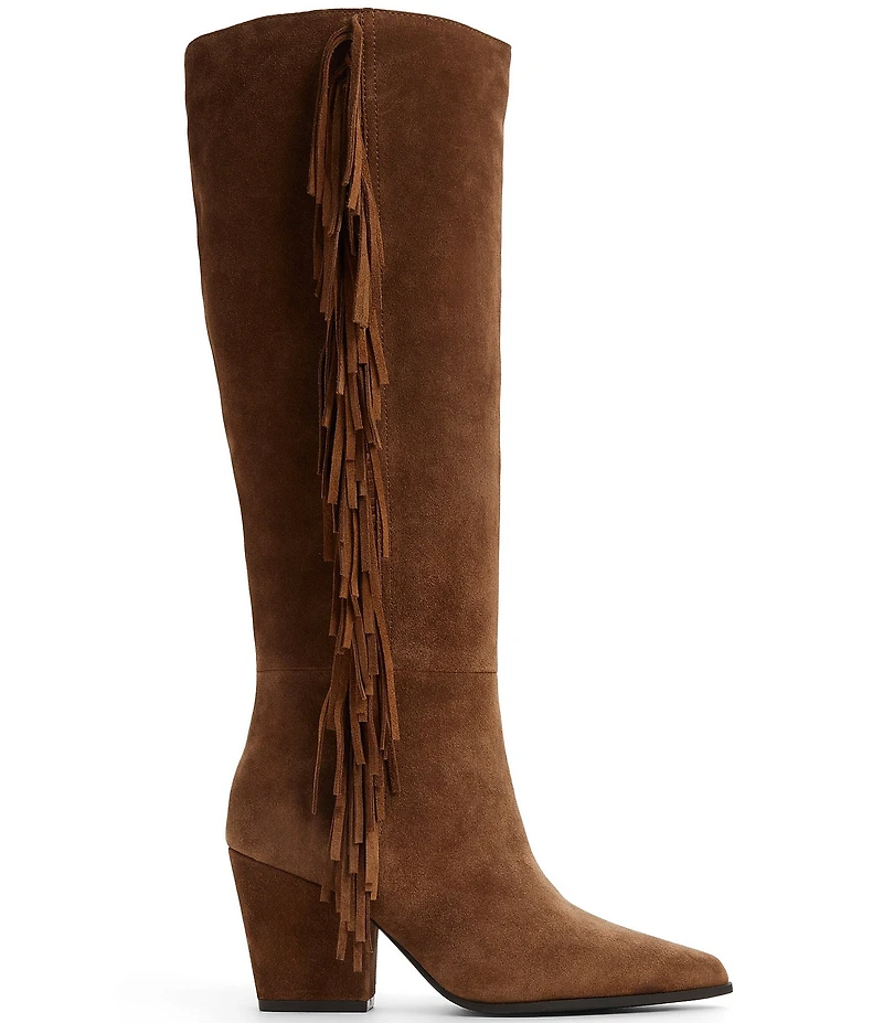 ALDO Kaelya Suede Western Inspired Fringed Tall Boots