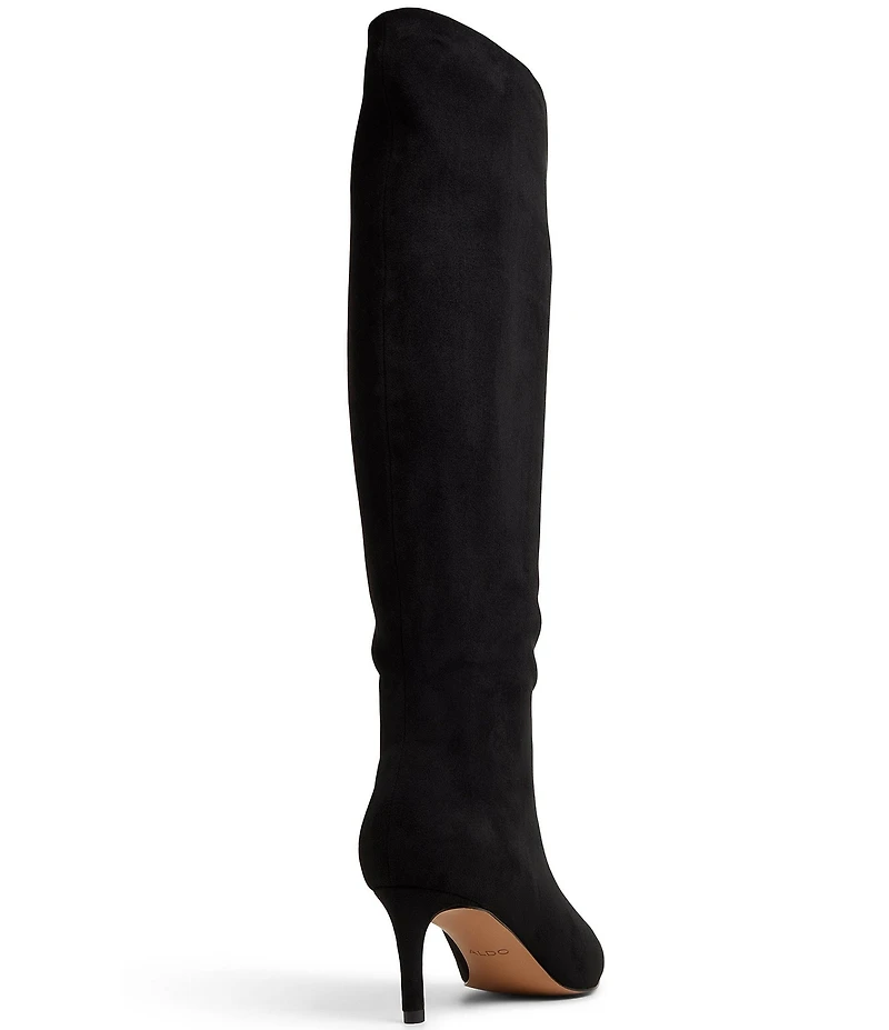 ALDO Kaylynn Sueded Textile Pointed Toe Tall Boots