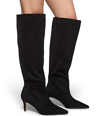 ALDO Kaylynn Sueded Textile Pointed Toe Tall Boots