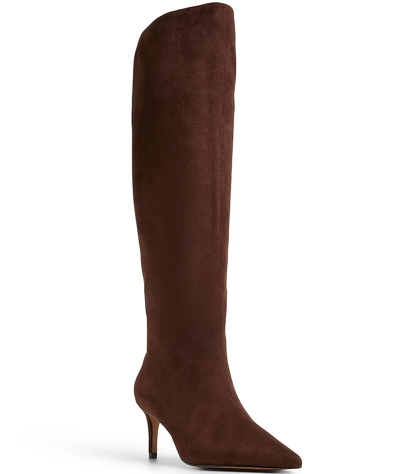 ALDO Kaylynn Sueded Textile Pointed Toe Tall Boots