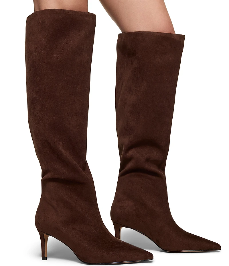 ALDO Kaylynn Sueded Textile Pointed Toe Tall Boots
