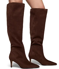 ALDO Kaylynn Sueded Textile Pointed Toe Tall Boots