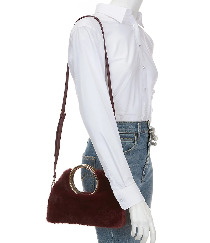 ALDO Kelhanifurr Medium Bangle Faux Fur Convertible Crossbody Bag