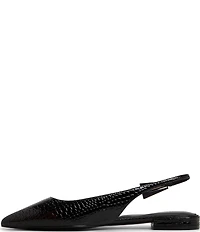ALDO Kristell Croco Embossed Buckle Hardware Slingback Ballet Flats