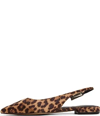 ALDO Kristell Leopard Print Buckle Hardware Slingback Ballet Flats