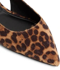 ALDO Kristell Leopard Print Buckle Hardware Slingback Ballet Flats