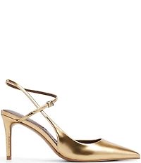 ALDO Kymmberly Metallic Ankle Strap Pointed Toe Pumps