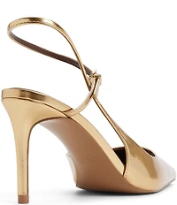 ALDO Kymmberly Metallic Ankle Strap Pointed Toe Pumps