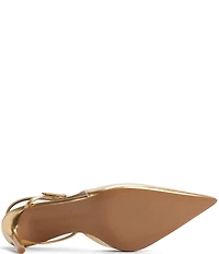 ALDO Kymmberly Metallic Ankle Strap Pointed Toe Pumps