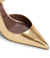 ALDO Kymmberly Metallic Ankle Strap Pointed Toe Pumps