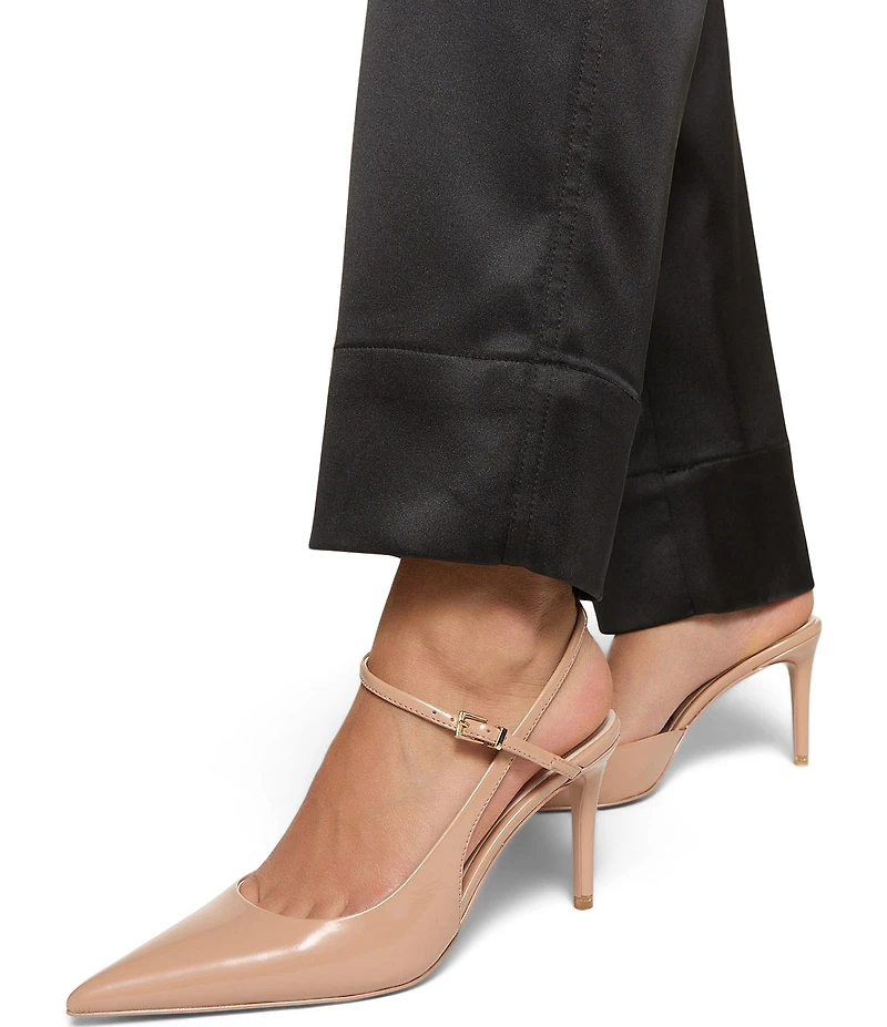 ALDO Kymmberly Patent Asymmetrical Strap Pumps