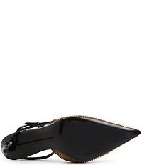 ALDO Kymmberly Rhinestone Ankle Strap Pointed Toe Dress Pumps