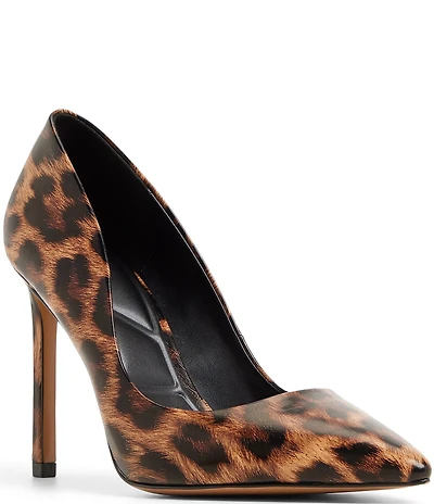 ALDO Lala Leopard Print Pointed Toe Dress Pumps